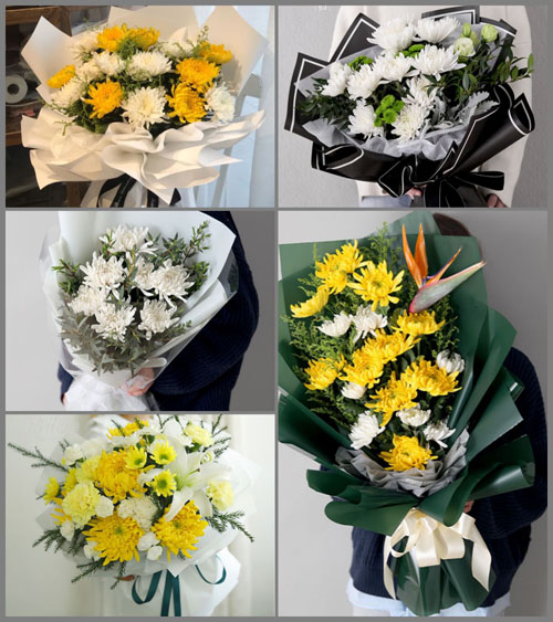 江苏扬州仪征市马集镇恒华村白事花束代送